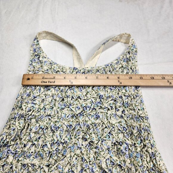 Free People Womens womens Size M Petunia Mini Dress Tea Combo Floral Green --21 - Picture 4 of 12